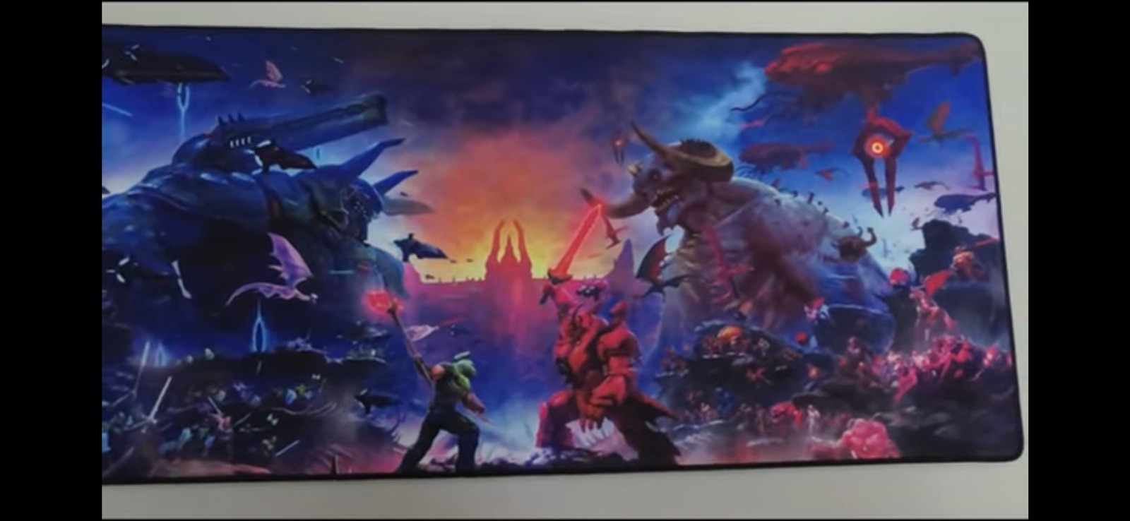 DOOM Eternal Keyboard Mat & Mousepad The Ancient Gods Keyart PS4 PS5 Xbox One
