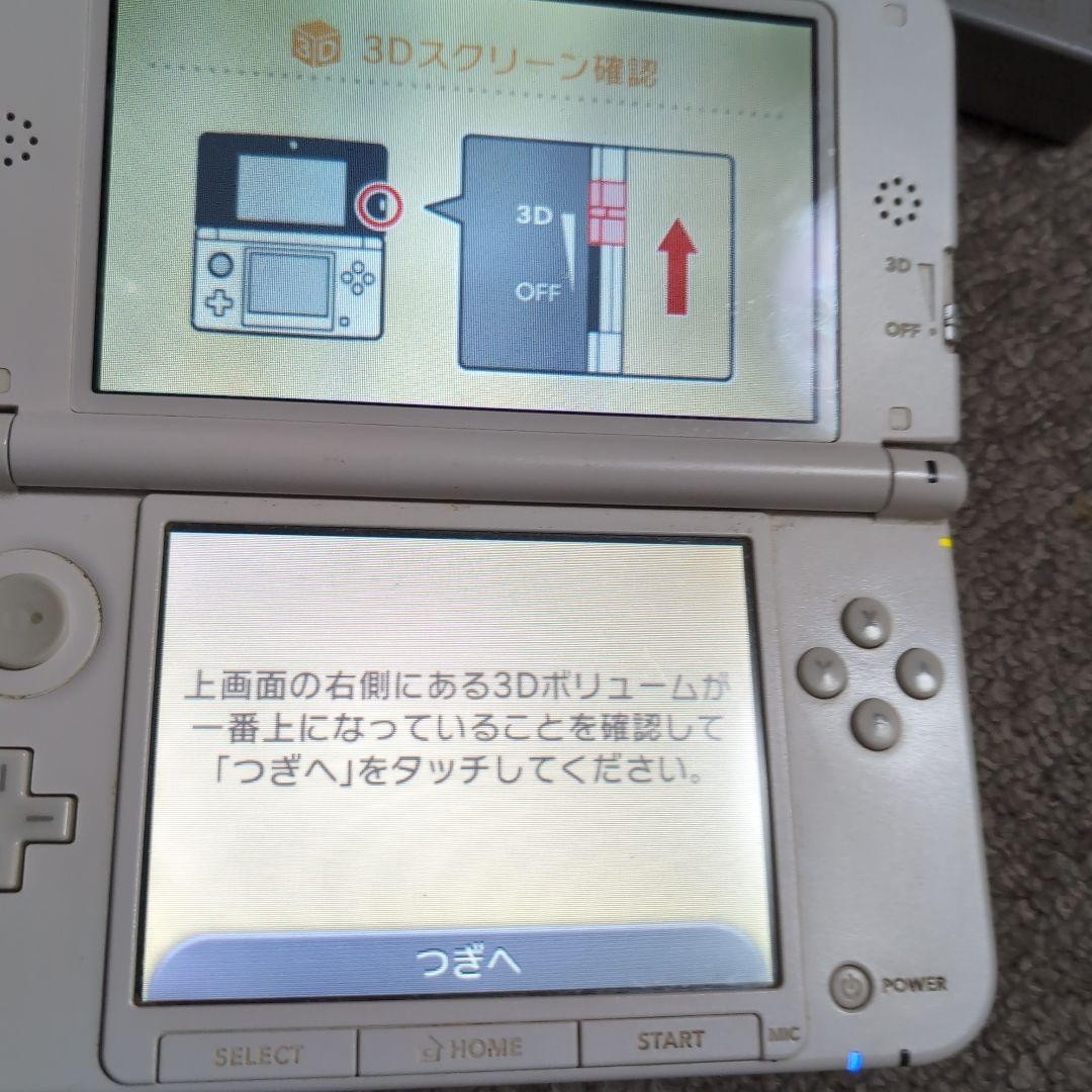 Nintendo 3DS XL Launch Edition White & Pink Handheld System Japanese veresion