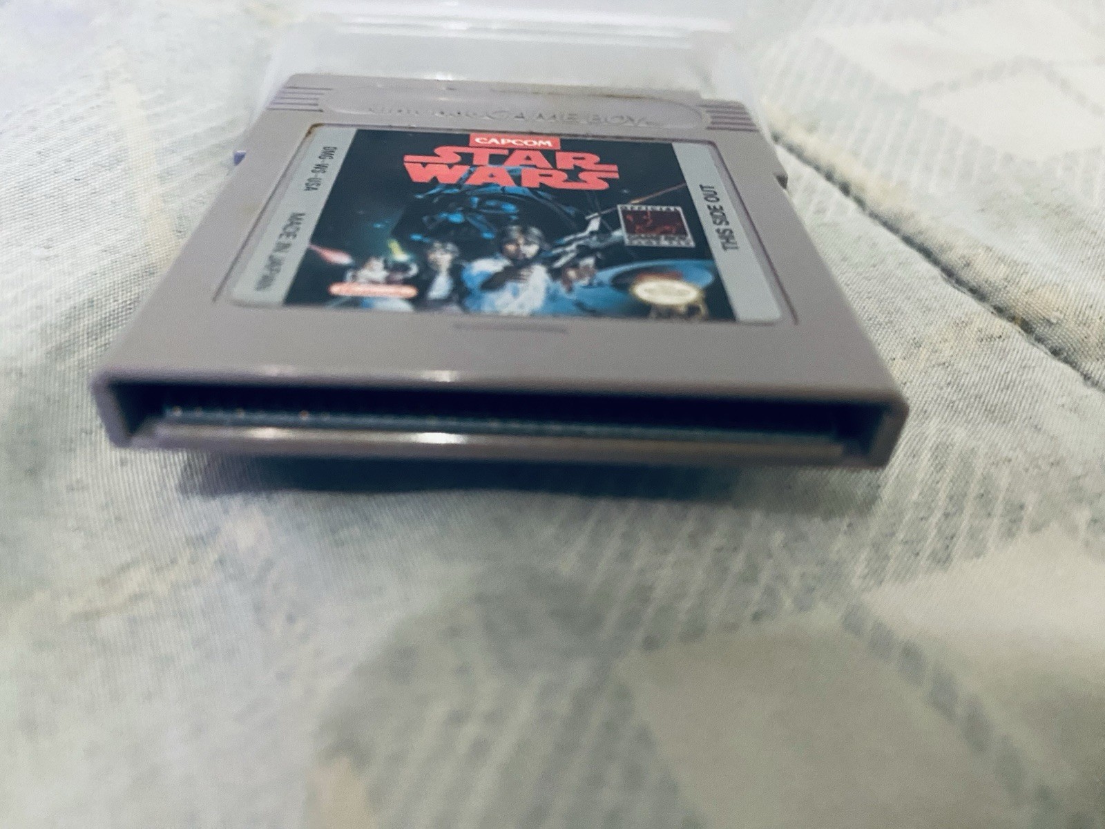 Original Nintendo Game Boy Gray Console & Star Wars Red Label Game Please RAED!
