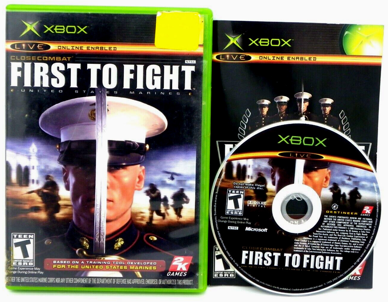 Complete Close Combat: First to Fight United States Marines Microsoft Xbox 2005
