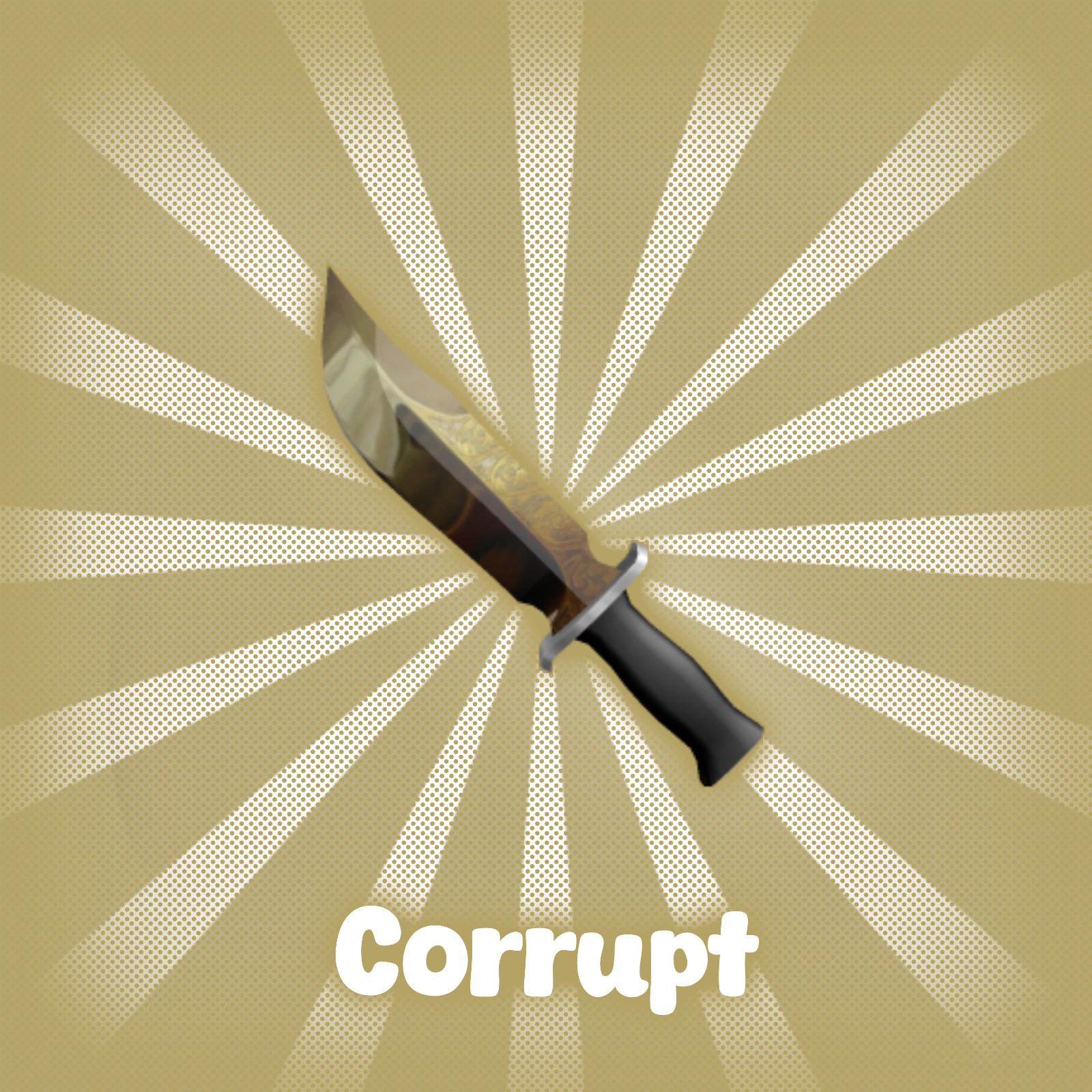 Corrupt MM2 Unique Knife / Cheap and Quick Delivery (Murder Mystery 2)