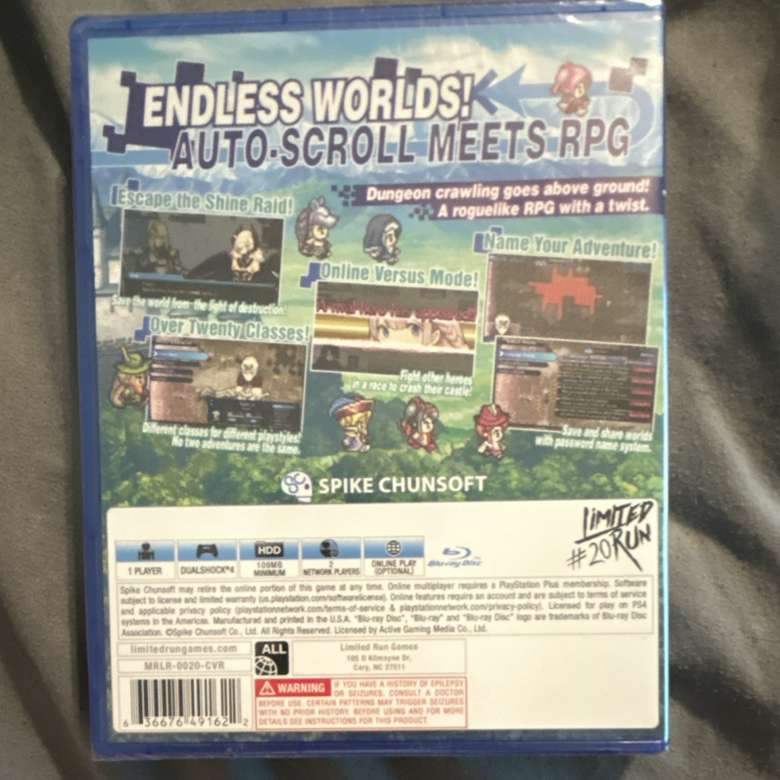 Spike Chunsoft Mystery Chronicle: One Way Heroics PS4 Roguelike Manual Multipla…