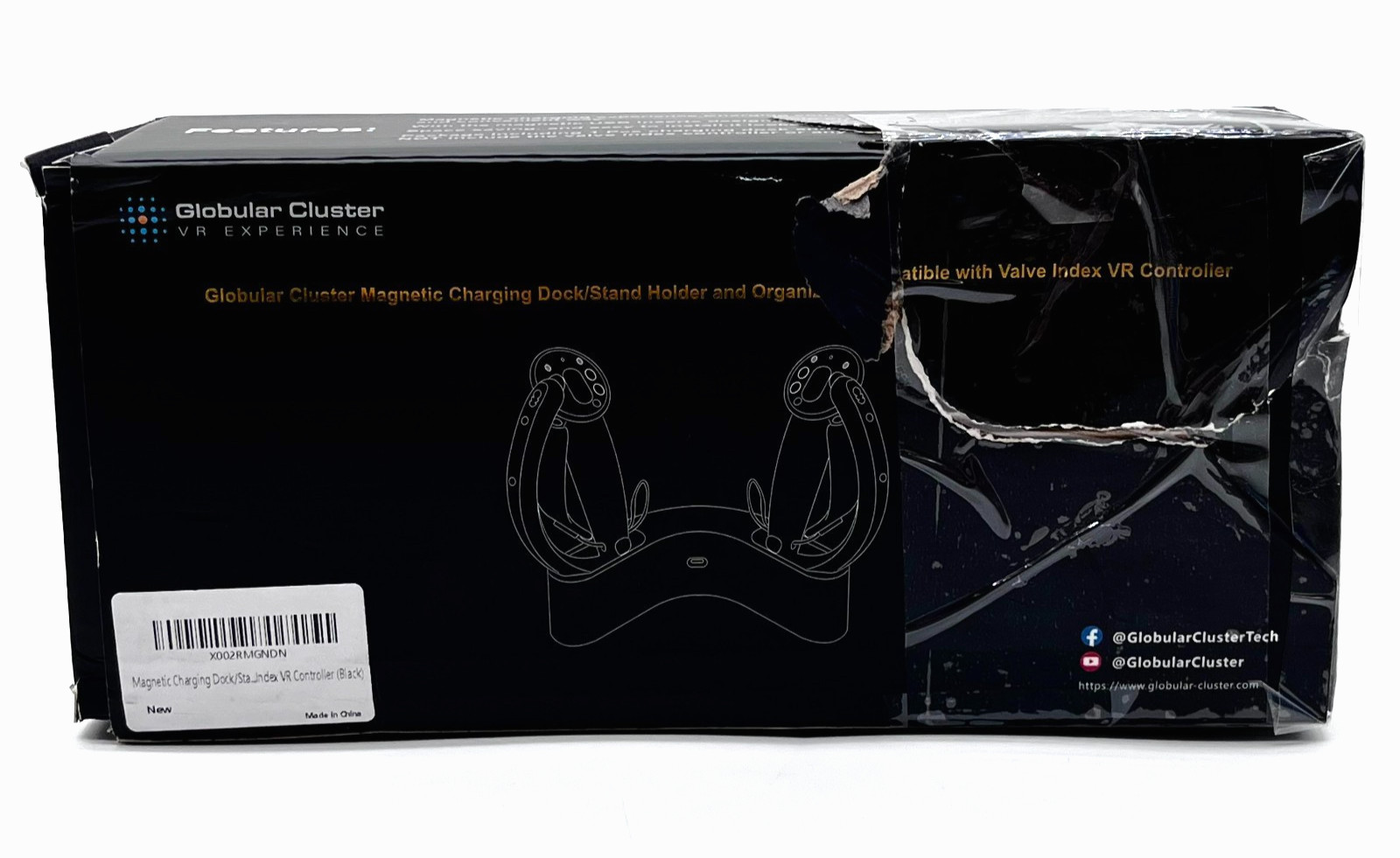 Globular Cluster Magnetic Charging Dock/Stand Holder & Organizer Black