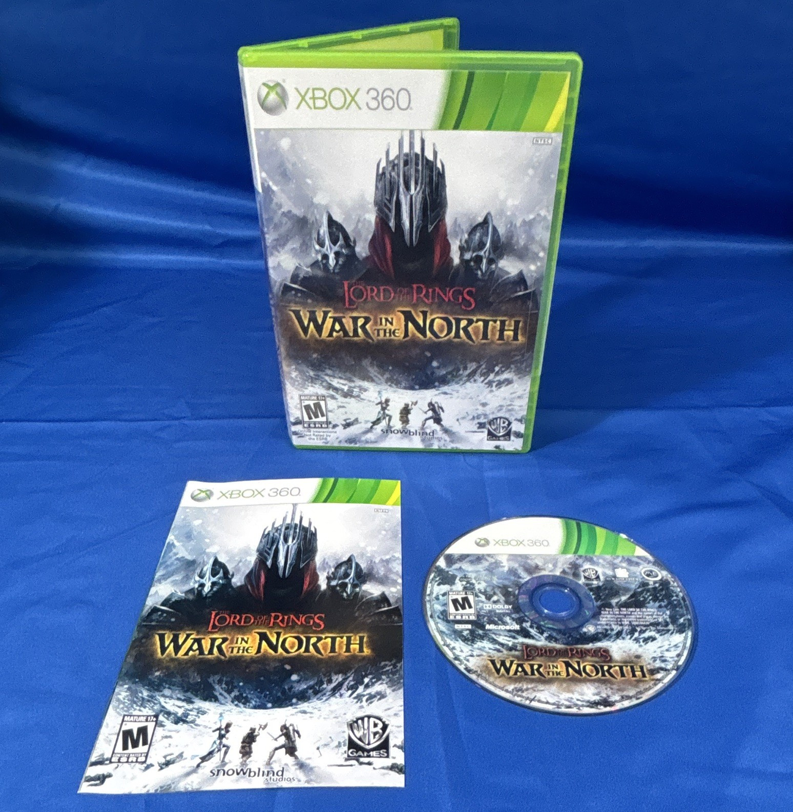 Warner Bros. Lord of the Rings: War in the North Xbox 360 M NTSC-U/C CIB Manual