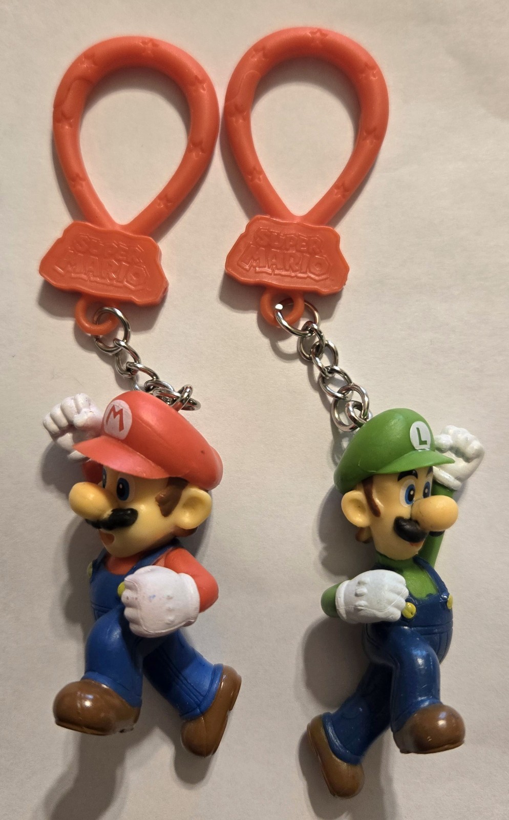 2 Paladone Nintendo Super Mario Backpack Buddies Mario & Luigi Bag Clip S20