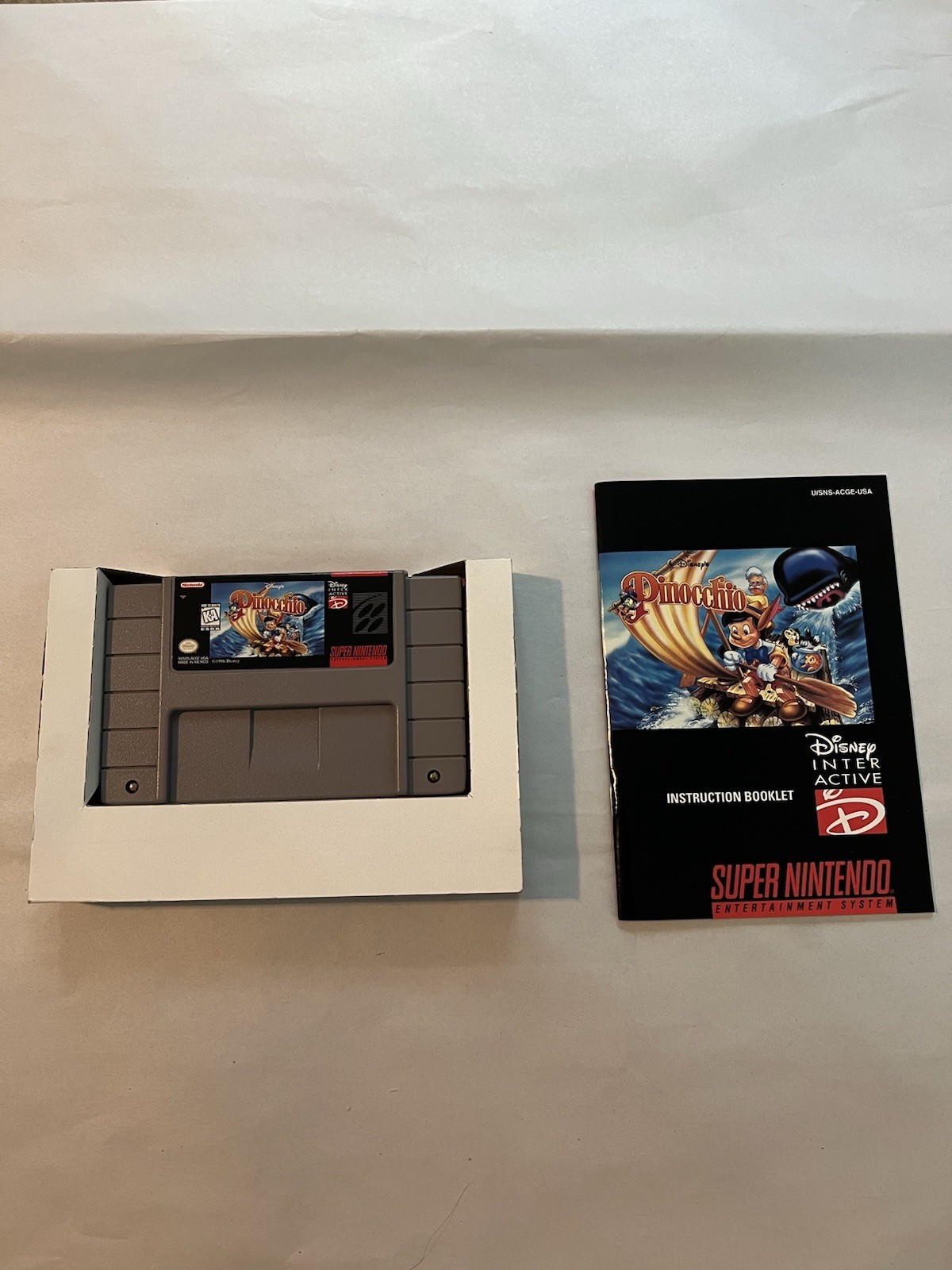 Pinocchio (Super Nintendo SNES) Complete in Box CIB