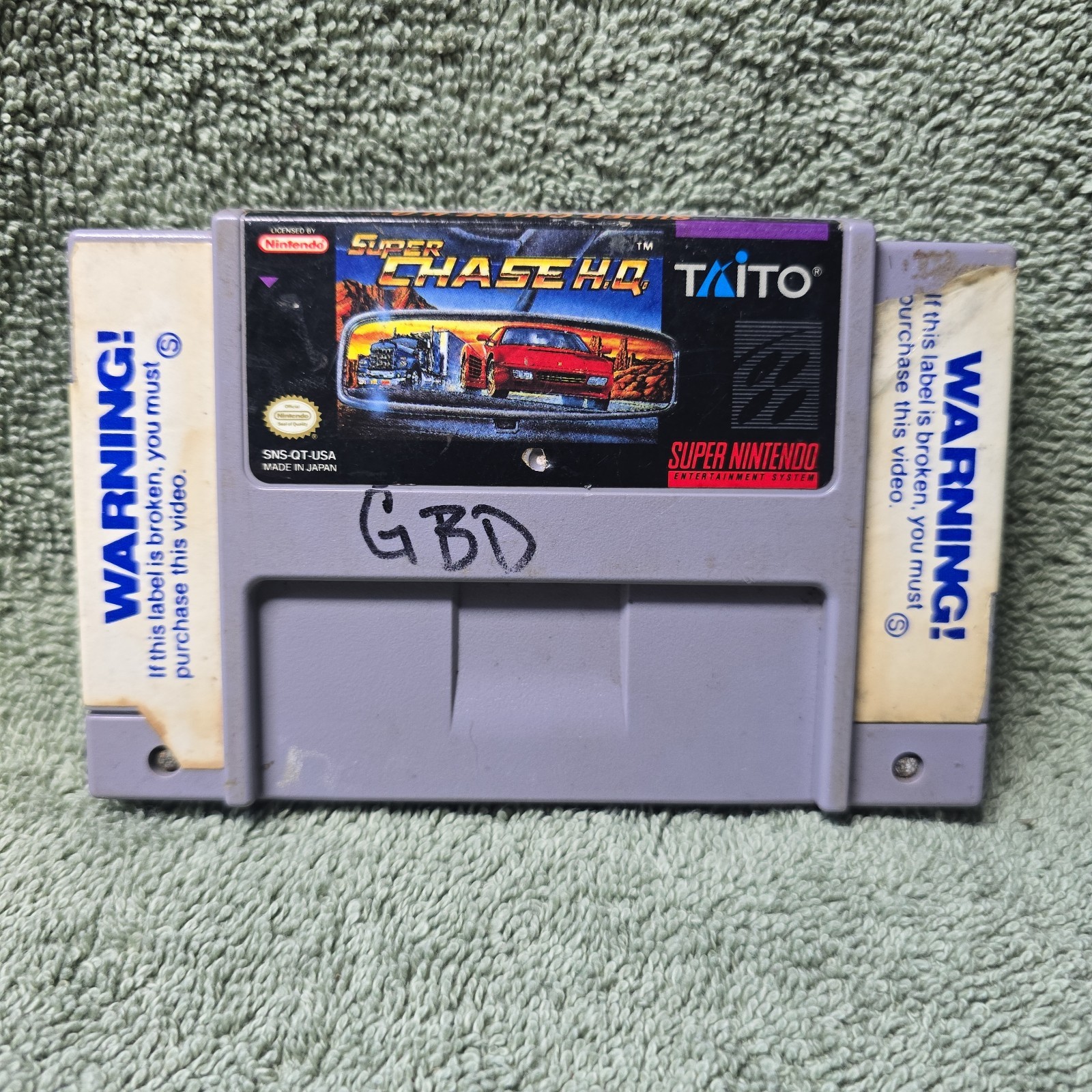 Super Chase H.Q HQ (Super Nintendo SNES, 1993) Authentic