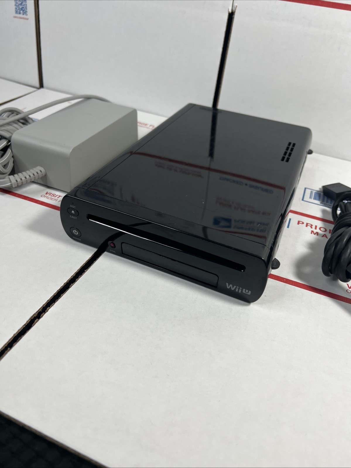 Nintendo Wii U Black 32GB Deluxe Console / Power Only – SAME DAY SHIP – WARRANTY