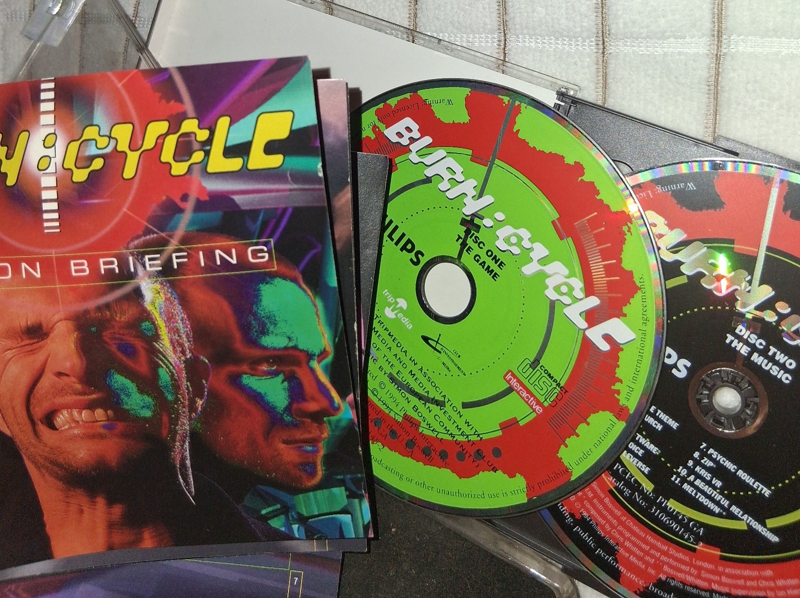Philips Interactive Media Burn:Cycle PC CD-ROM 1994 w/ Manual
