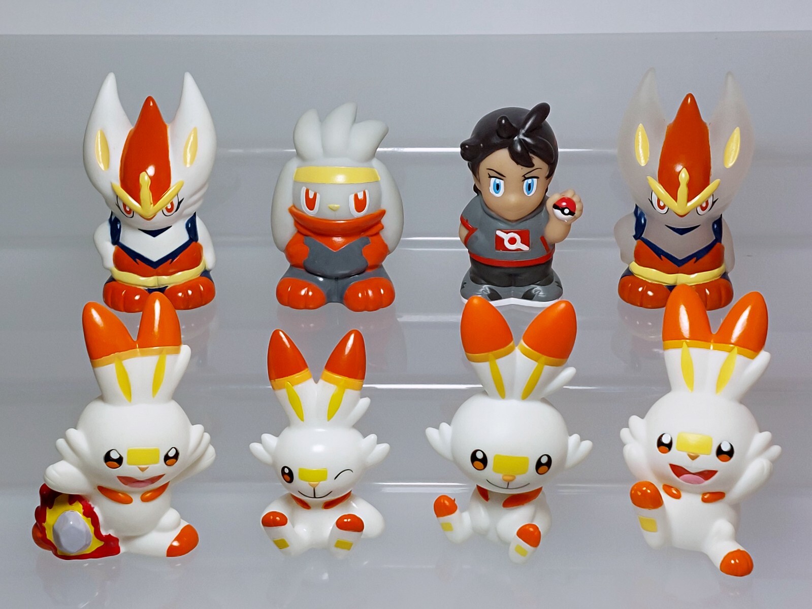 Cinderace Raboot Scorbunny Go Pokemon Figure Bandai Kids & Nintendo 1.9-2.4in