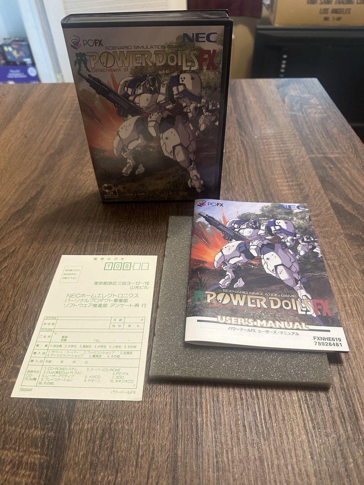 Power DoLLS FX NEC PC-FX CIB Complete Manual Registration Card Japan Import
