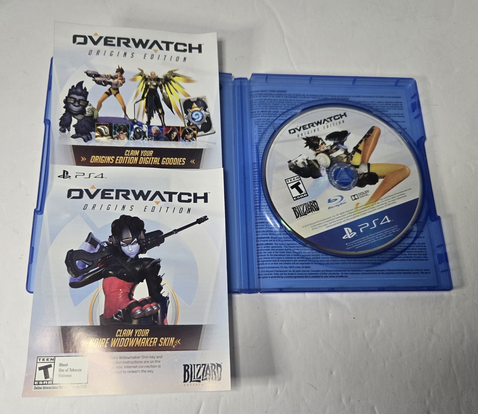 Overwatch Origins Edition Noire Widowmaker Skin (PlayStation 4) PS4