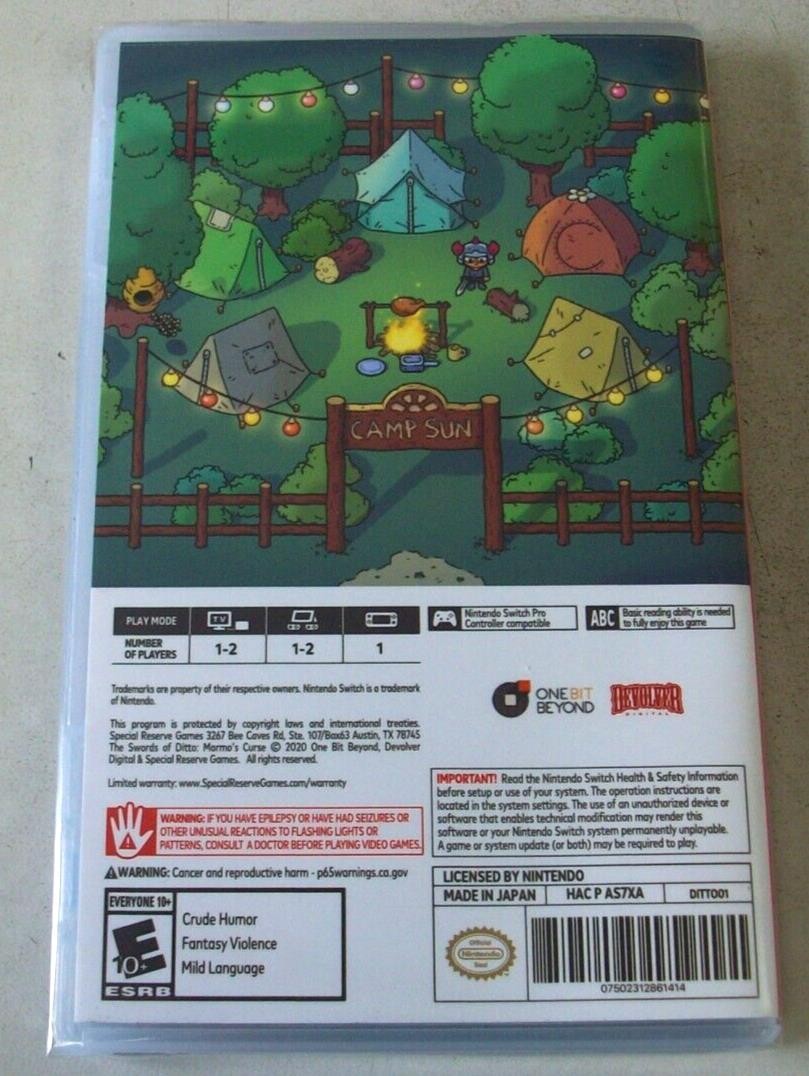 The Swords Of Ditto Mormo’s Curse Nintendo Switch – NEW FREE SHIPPING