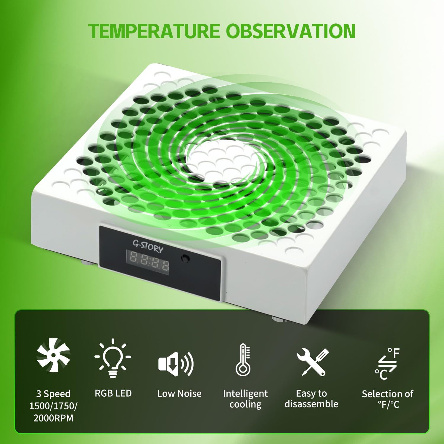 Cooling Fan for Xbox Series X with Automatic Fan Speed Adjustable