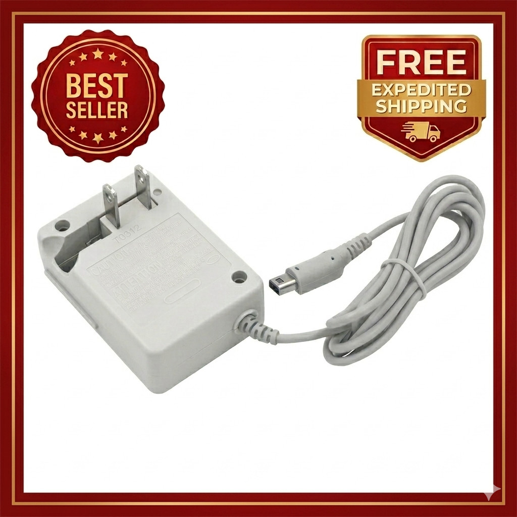 AC Adapter Home Wall Charger for Nintendo 3DS, 3DS XL, 2DS, DSi, and DSi XL