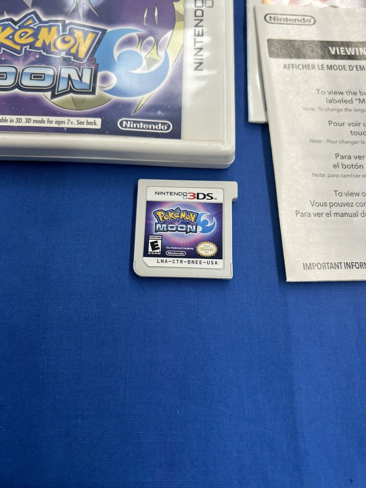 Pokémon Moon (Nintendo 3DS, 2016) Used Game