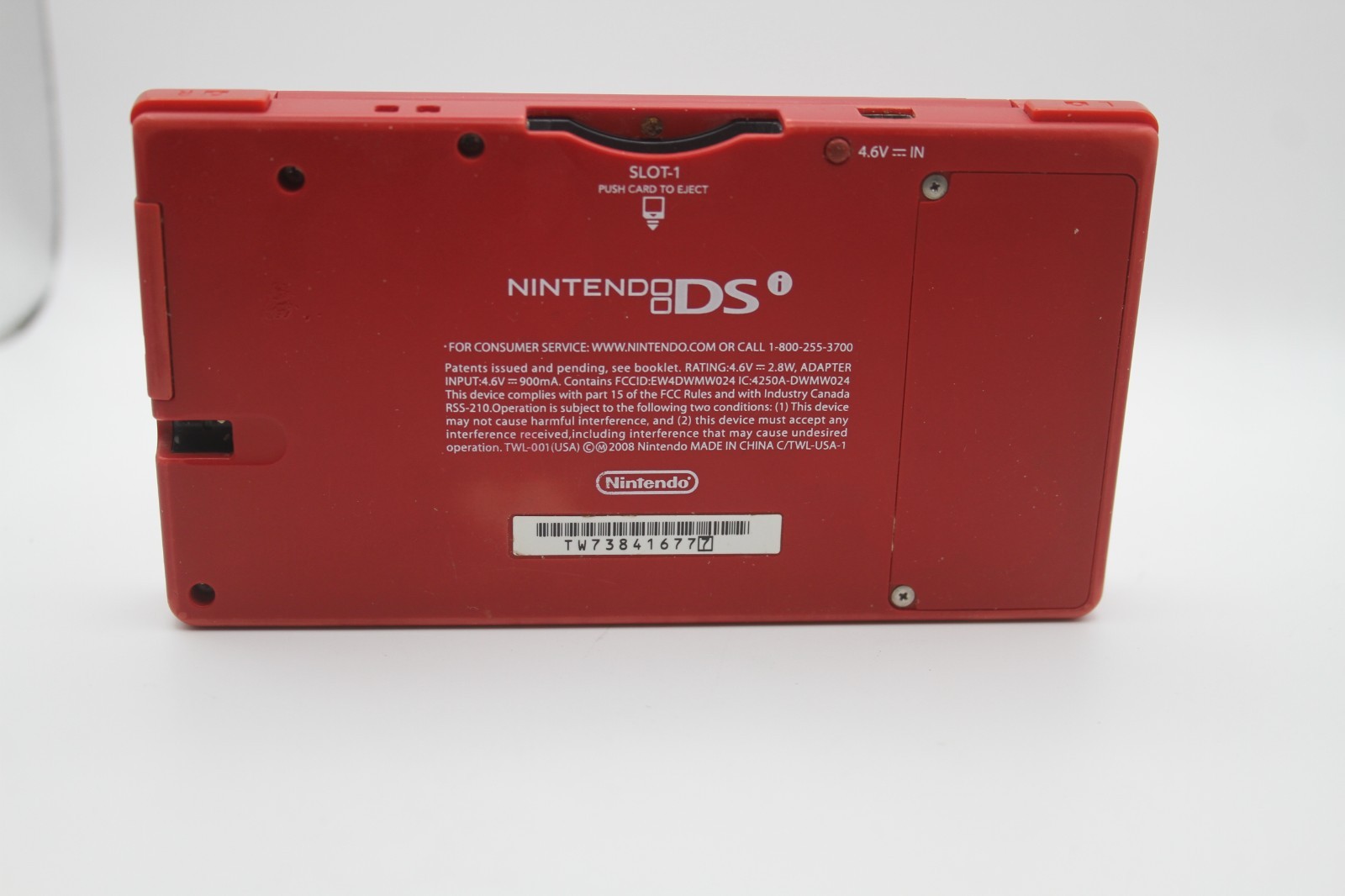 Nintendo DSi red Handheld System With 3 games + Tested – NO charger