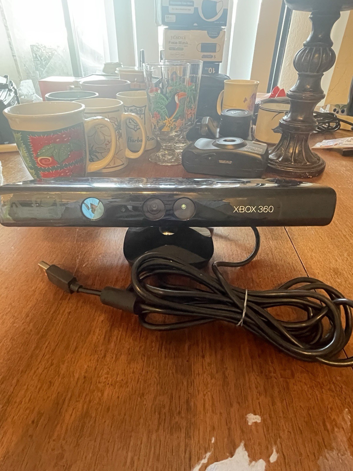 Microsoft Xbox 360 Kinect Motion Camera Sensor Black Xbox 360 Not tested As Is