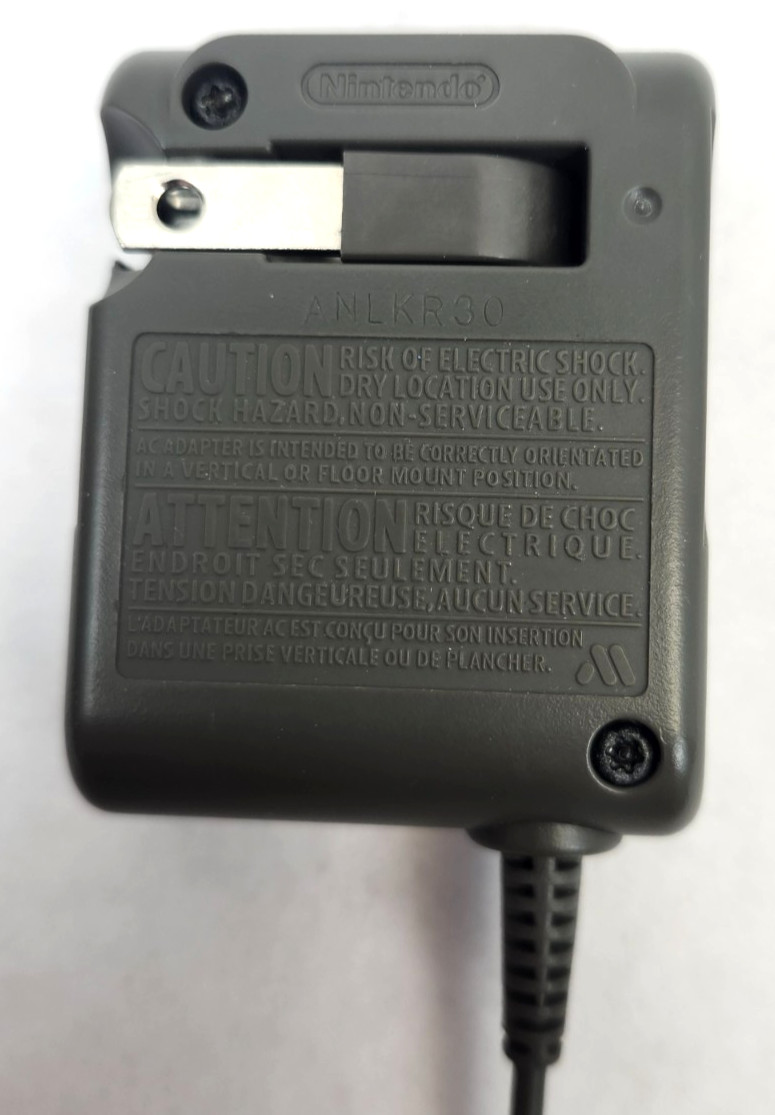 Nintendo DS Lite Wall Charger OEM Official AC Adapter USG-002 Power Cord