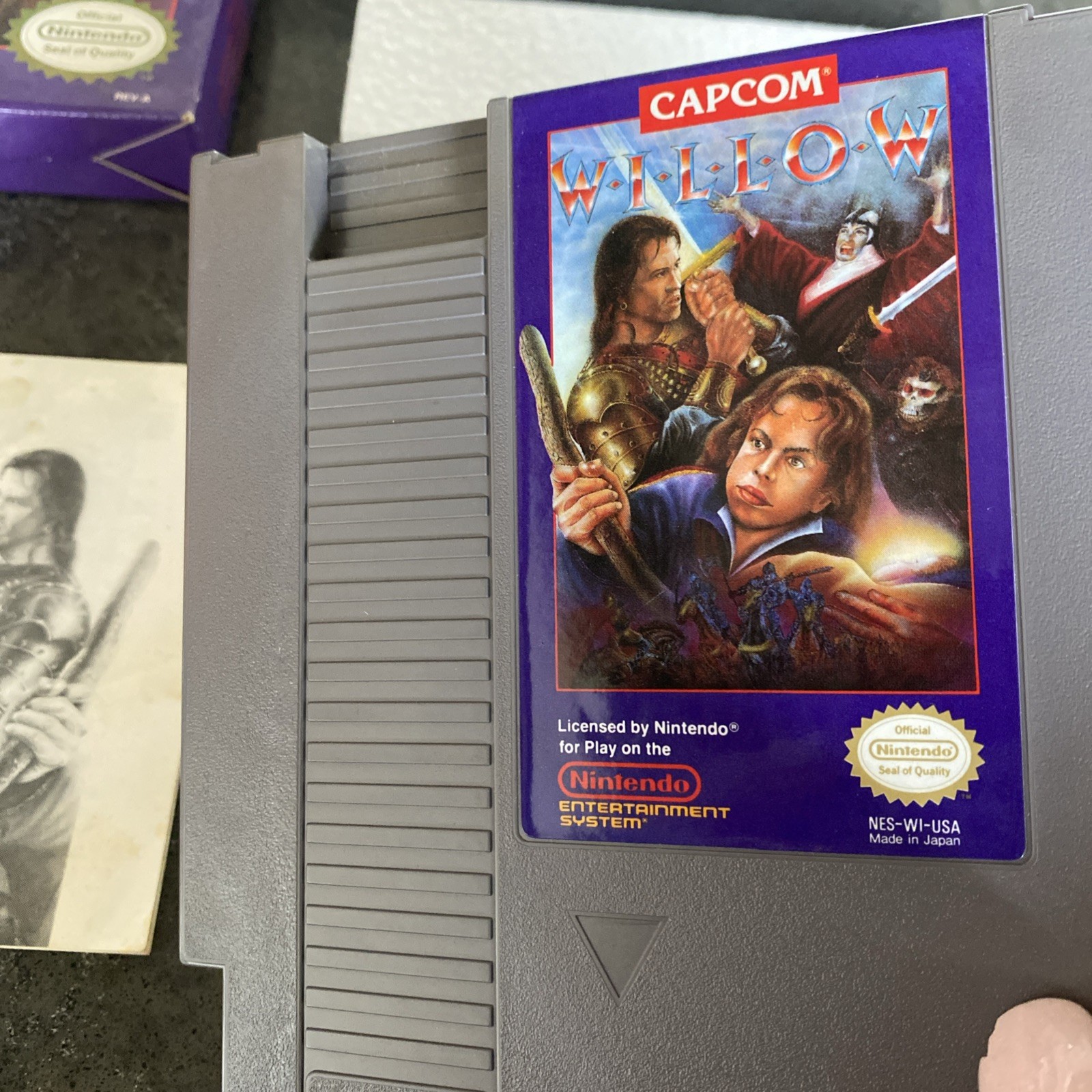 Willow (Nintendo NES, 1989) Complete CIB Cartridge + Box + Manual Nice Condition