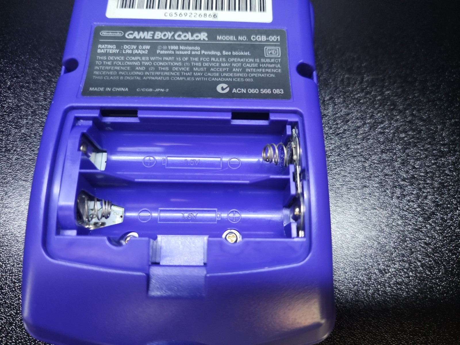 Grape Game Boy Color Console | Fully Tested | Great Condition