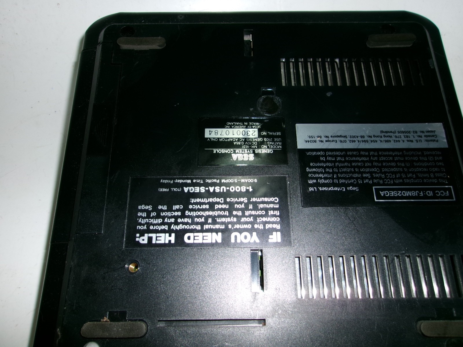 Sega Genesis Model 2 Console MK‑1631 – Console Only – Dust/Wear – View Pics