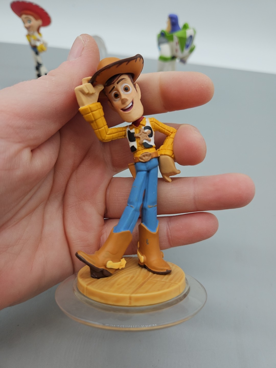 Disney Infinity Toy Story, Woody, Jessie, Buzz Lightyear & Crystal, Lot Of 4