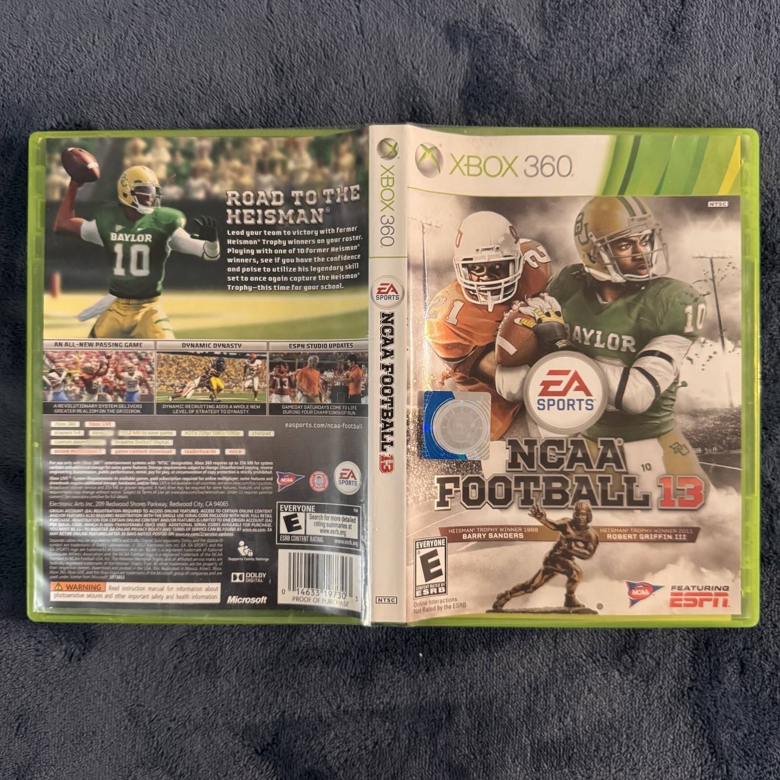 NCAA Football 13 (Microsoft Xbox 360, 2012) CIB Complete & Tested
