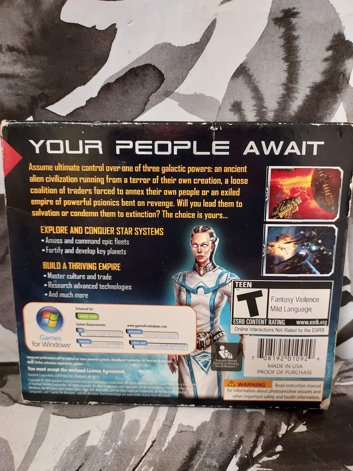 💝 Sins of a SOLAR EMPIRE PC For Windows Game Teen Stardock/Ironclad 2008