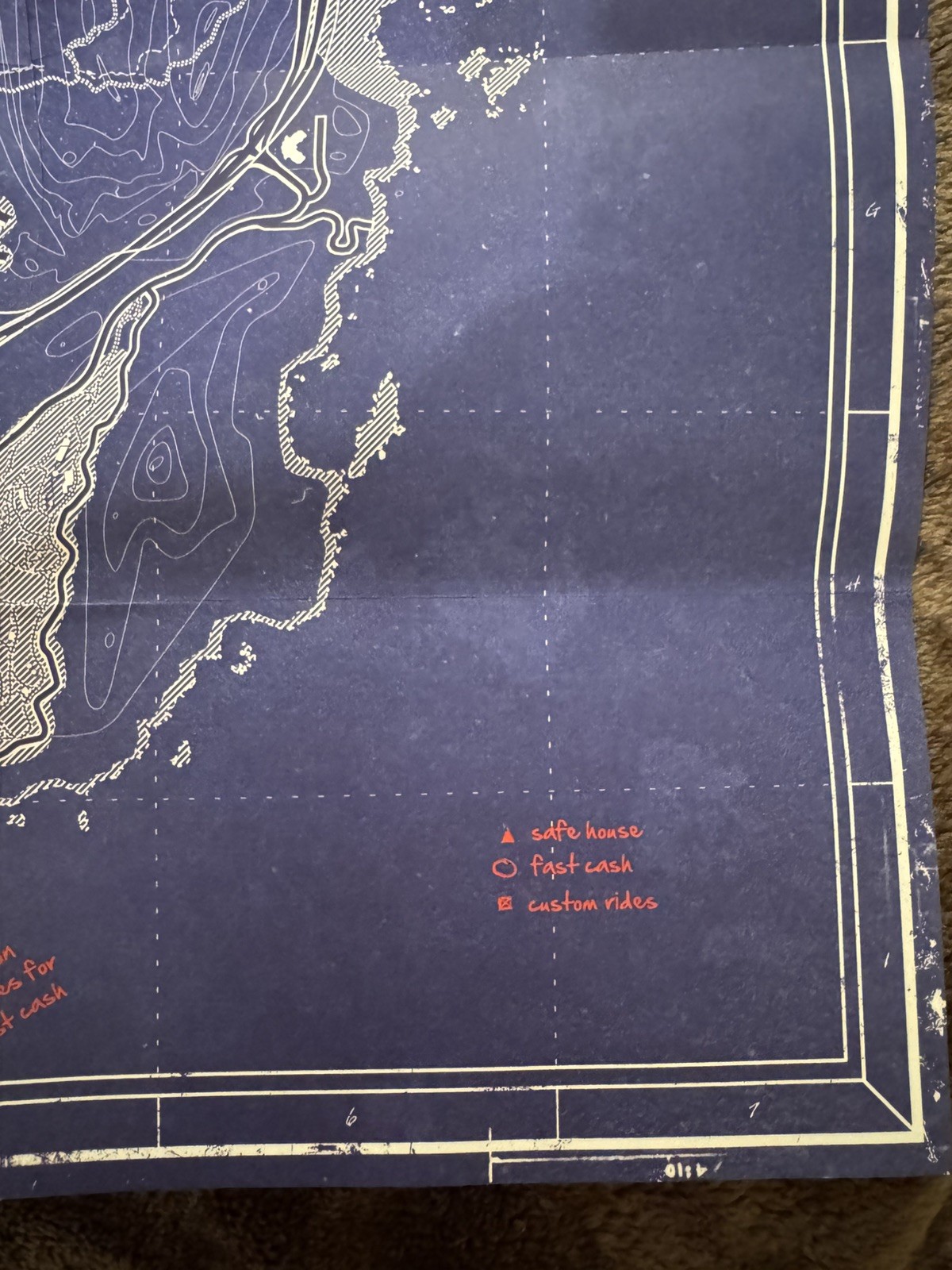 PRISTINE condition GTA V blueprint, Los Santos Map. UV map