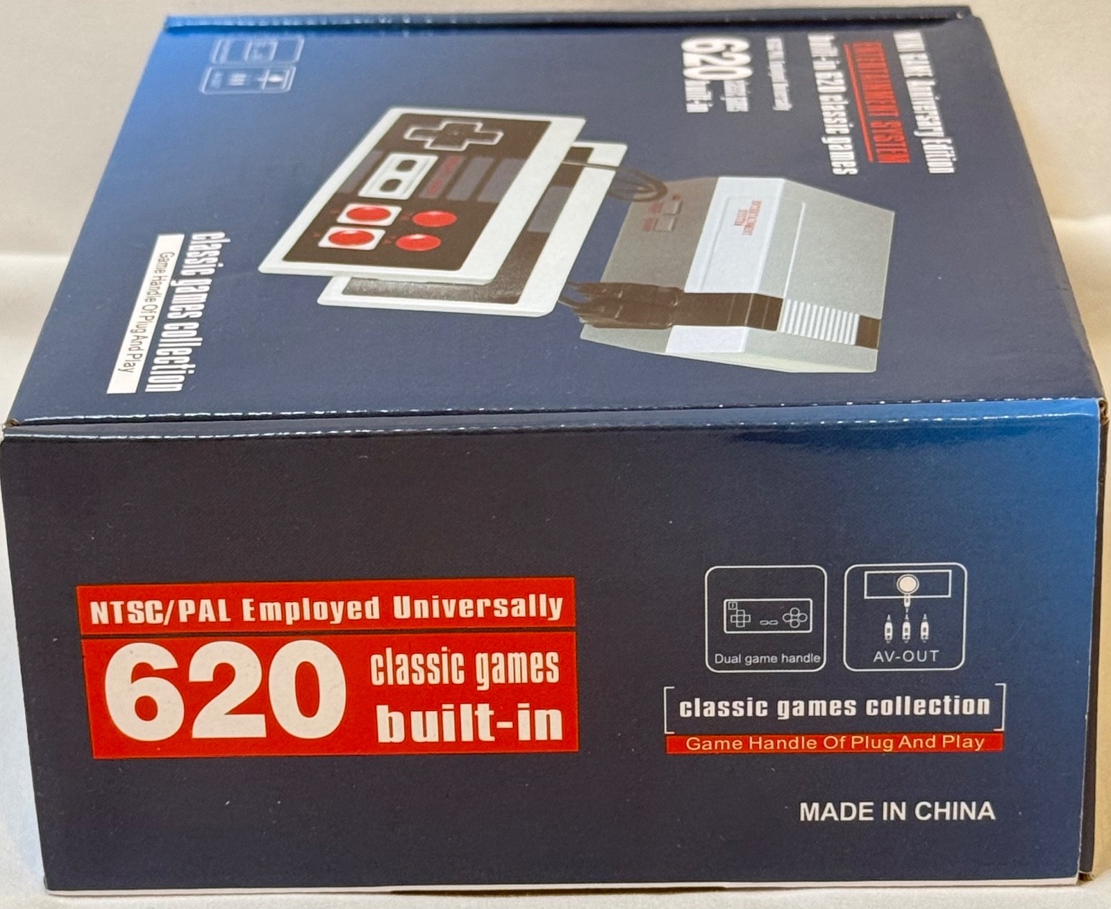 New Mini Game Anniversary Edition 620 Classic Games Style Console Plug & Play