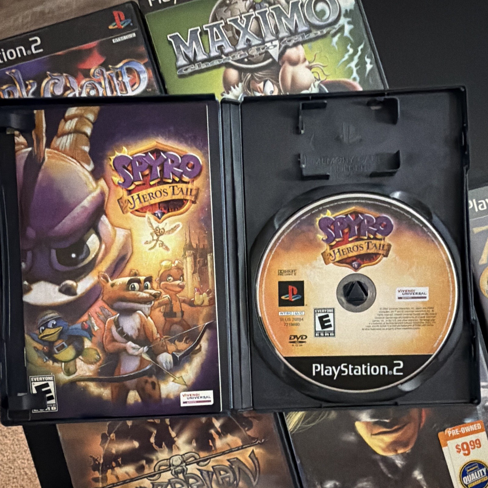 PlayStation PS2 Game Lot w/ Manuals: Dark Cloud Maximo Spyro A Hero’s Tail