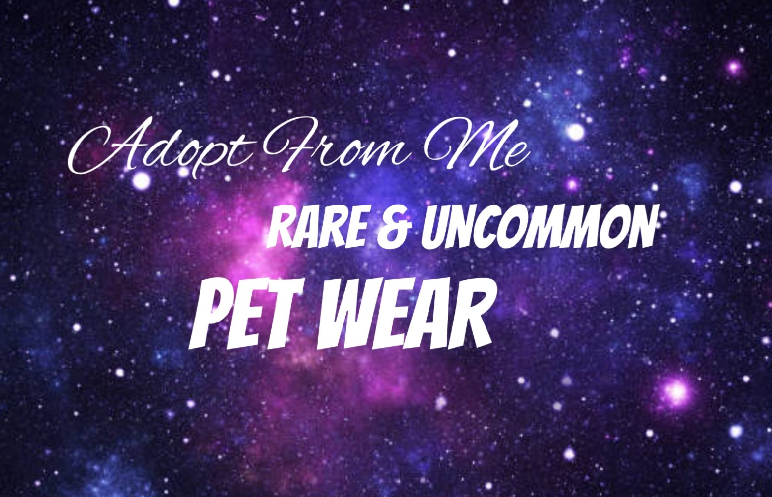 Trusted seller- pet wear adopt to me (read description)