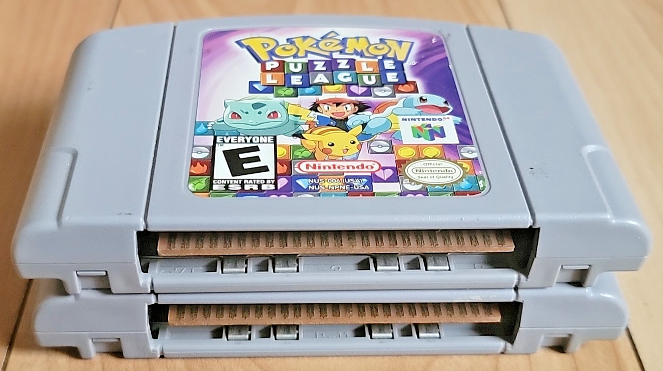 Nintendo Pokémon Puzzle League & Snap 64 N64 Authentic Lot of 2 Games – TESTED