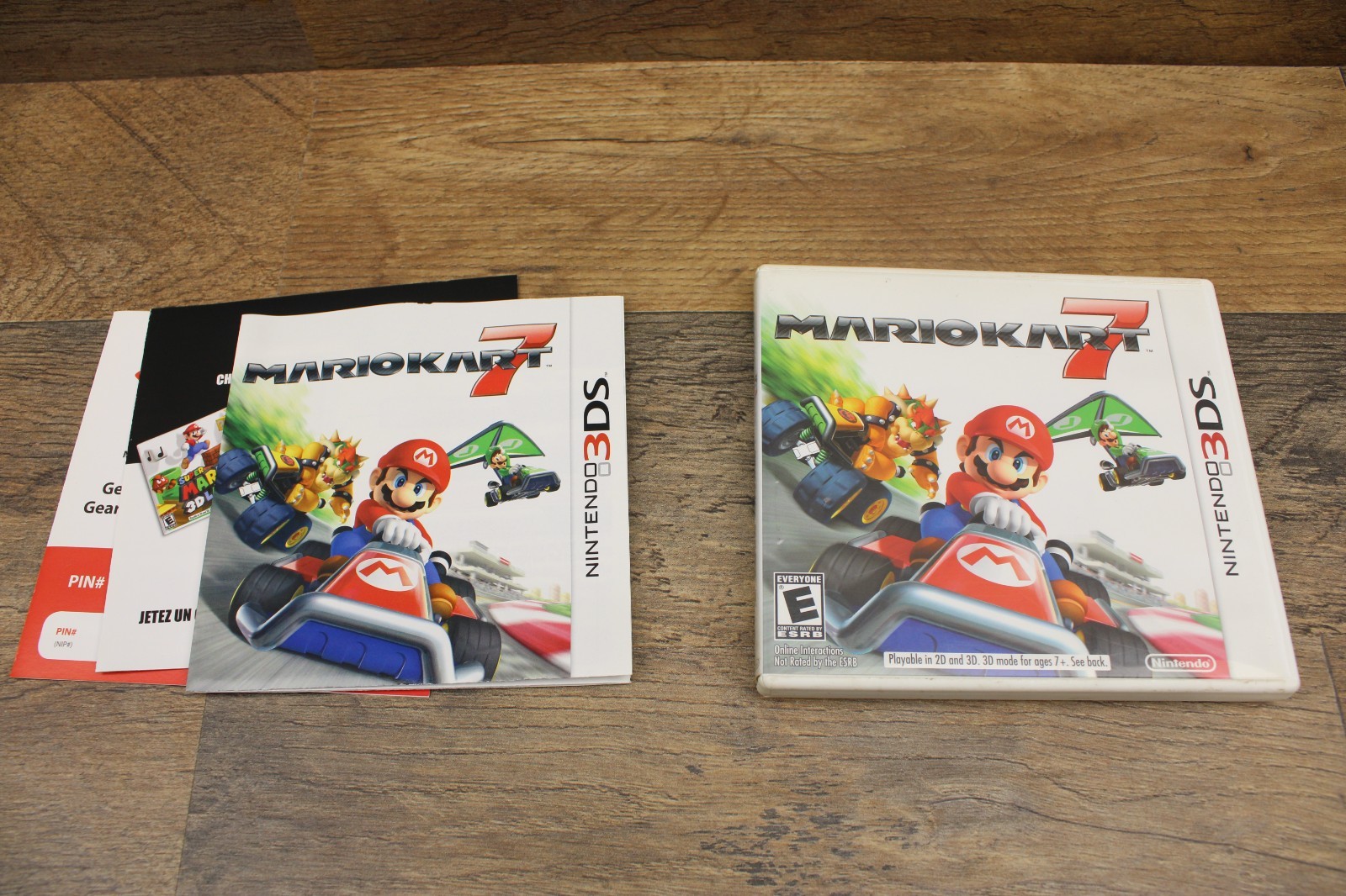 Mario Kart 7 Seven Nintendo 3ds Authentic Case Box Artwork Manual