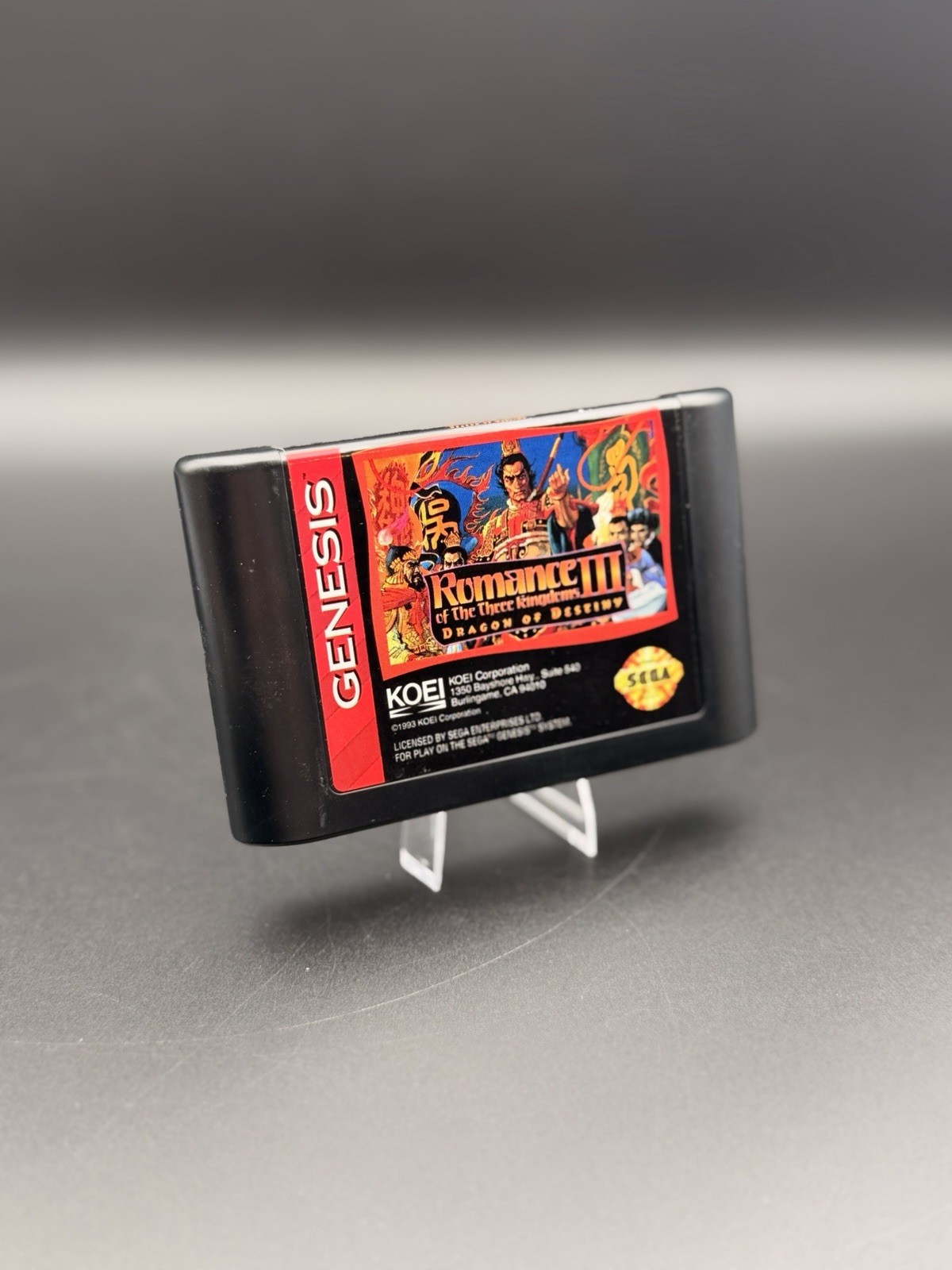 ROMANCE OF THE THREE KINGDOMS IIl SEGA GENESIS 100% COMPLETE IN BOX W/POSTER/REG