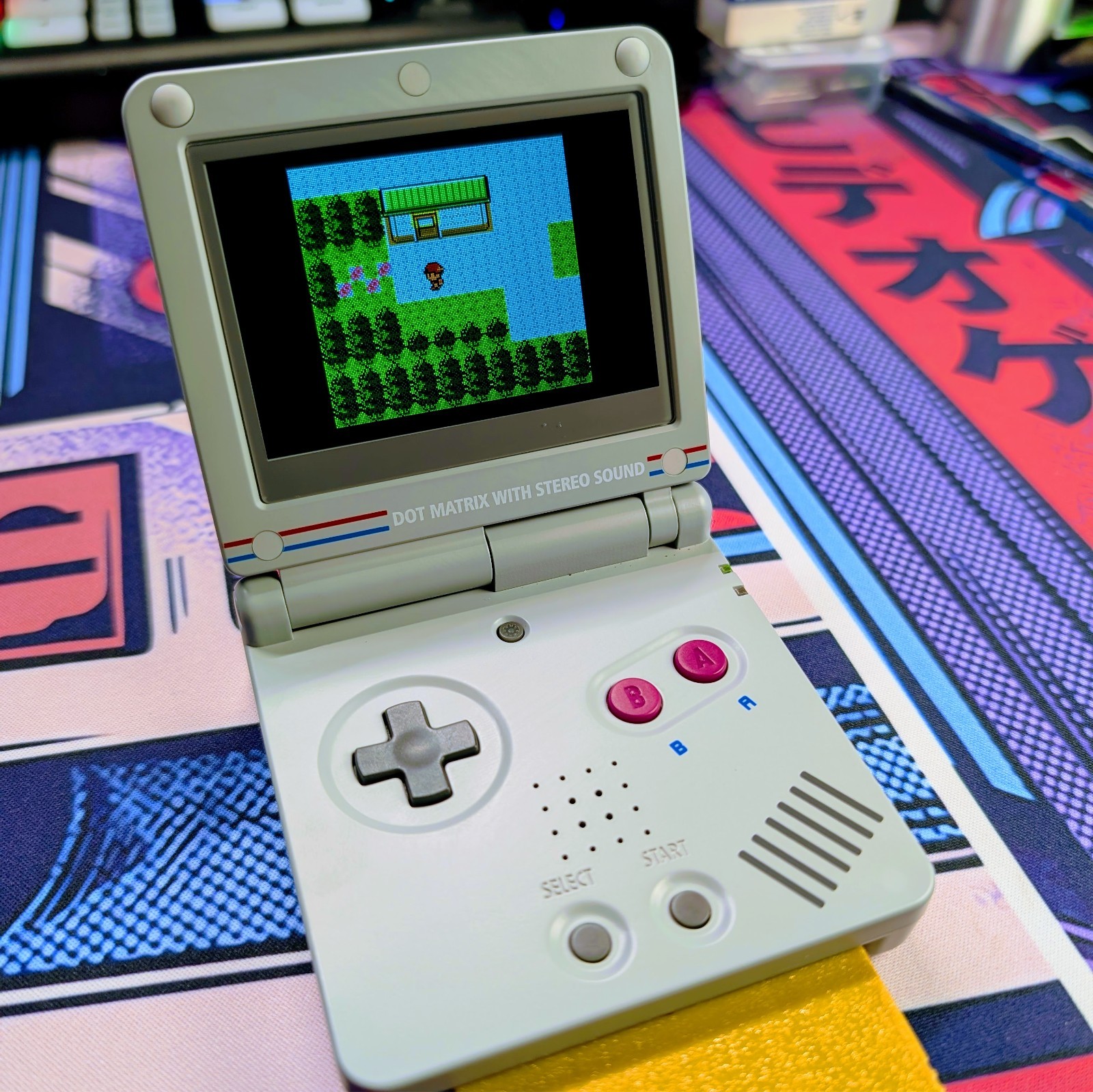 Nintendo Game Boy Advance SP IPS Backlit Screen New Shell Battery DMG Style