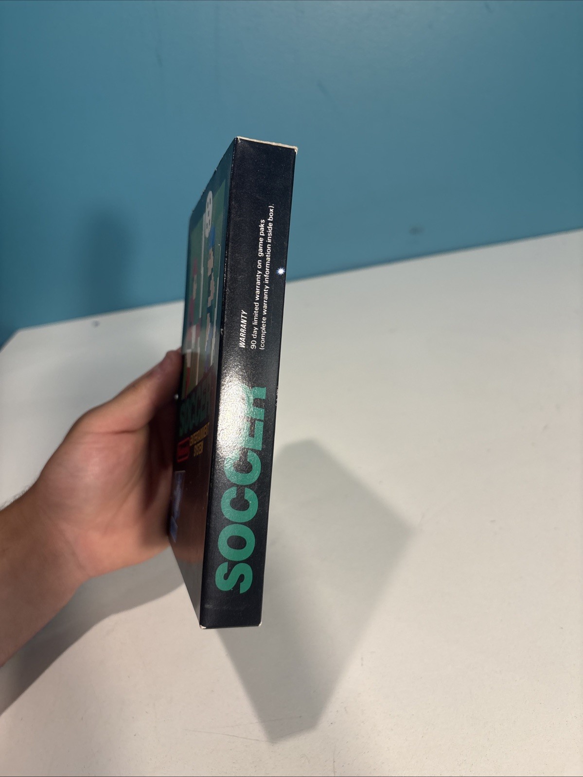 Soccer – Nintendo NES Box Only – Gloss seal 2nd Print Test Market