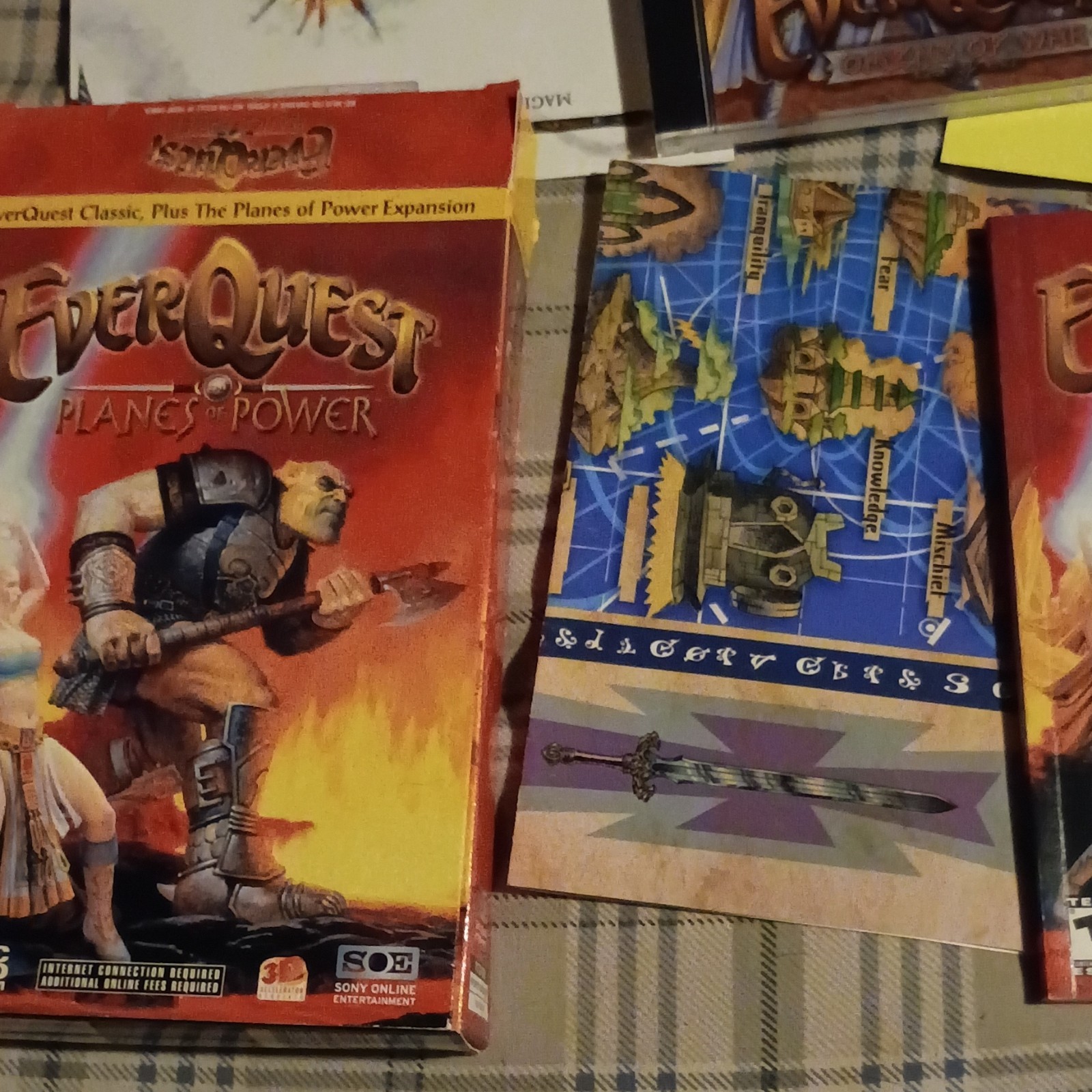 Sony Online EverQuest Omens of War & Planes of Power PC Fantasy MMORPG Lot