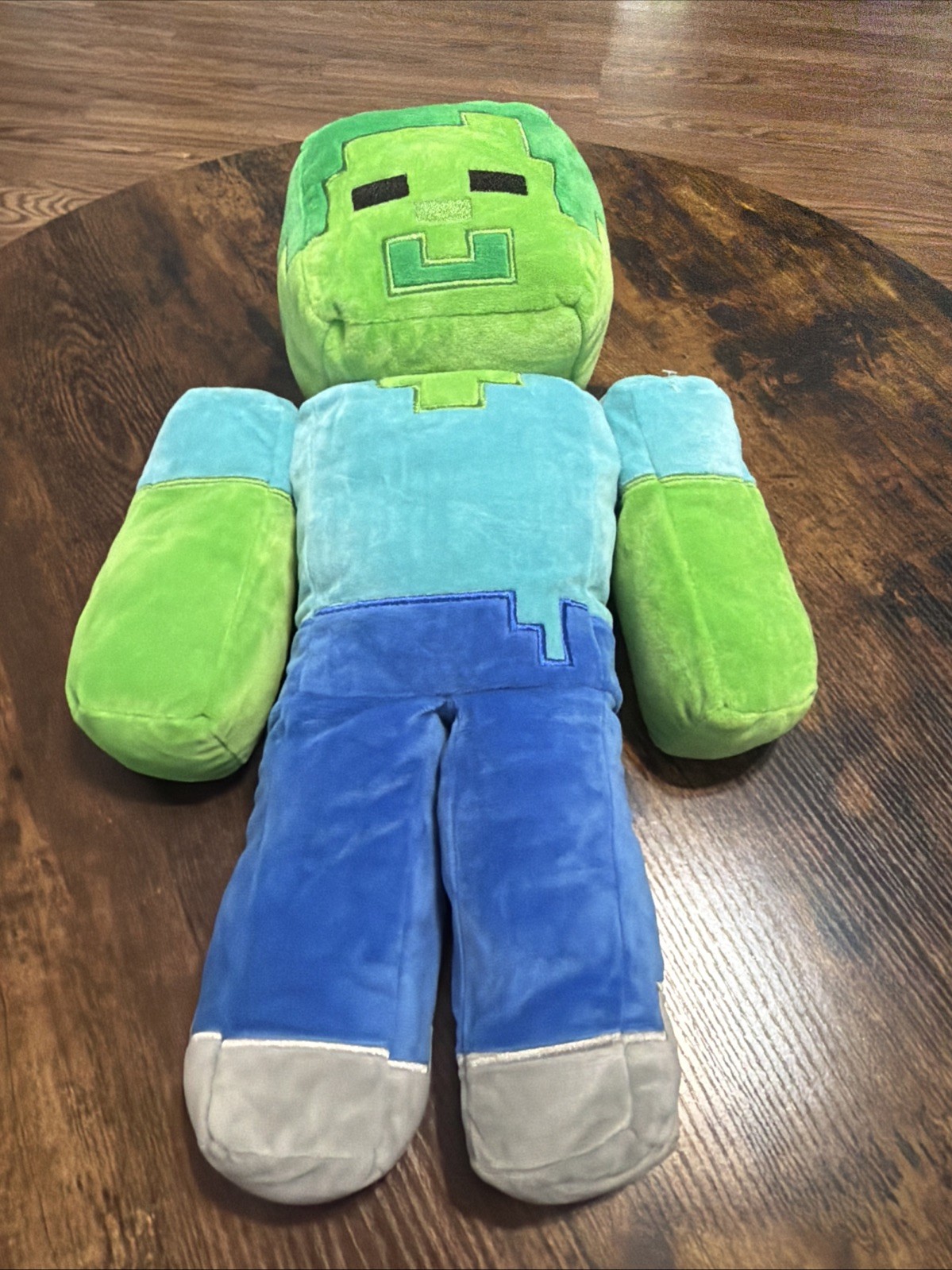 Mojang Minecraft Zombie Steve Creeper Jinx Green Plush Doll Pillow 18”