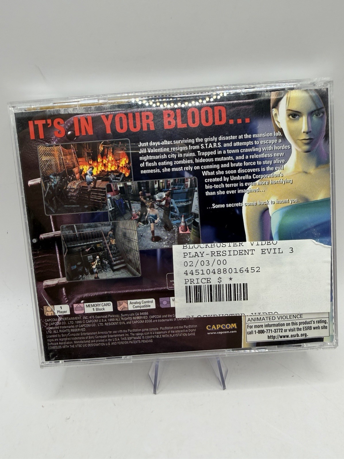 Resident Evil 3: Nemesis With Manual And Registration, Black Label. Fast Ship