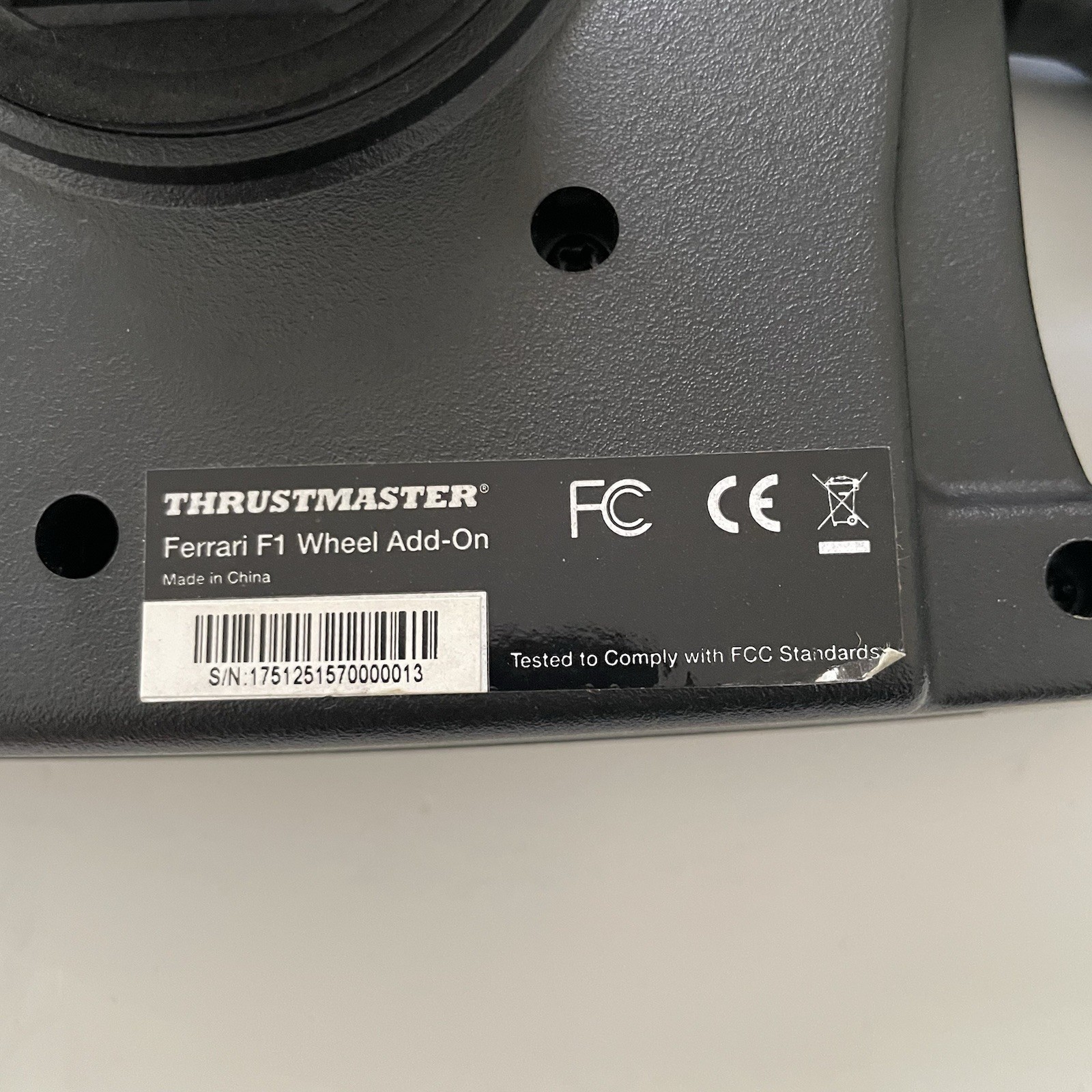 Thrustmaster Ferrari F1 Wheel Add-On Untested w/ Box Ferrari 150 Italia Edition