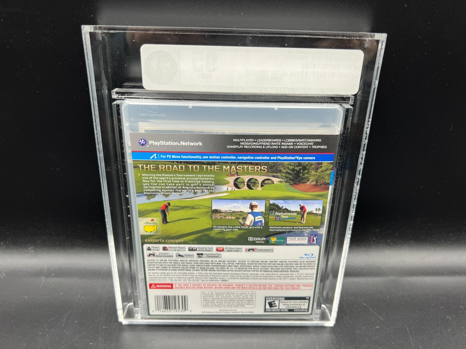 Tiger Woods PGA Tour 12: The Masters PS3 VGA 95 FACTORY SEALED GEM MINT WATA