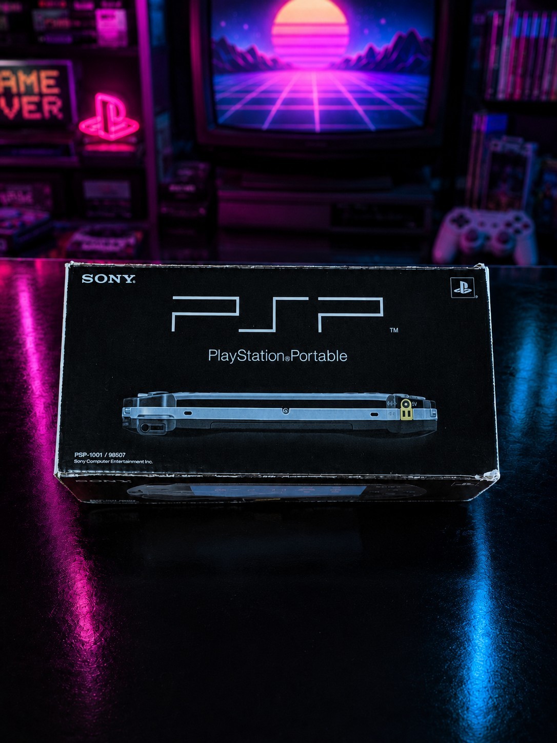 Sony PSP-1000 PlayStation Portable Black CIB 64GB Upgraded Firmware Tested