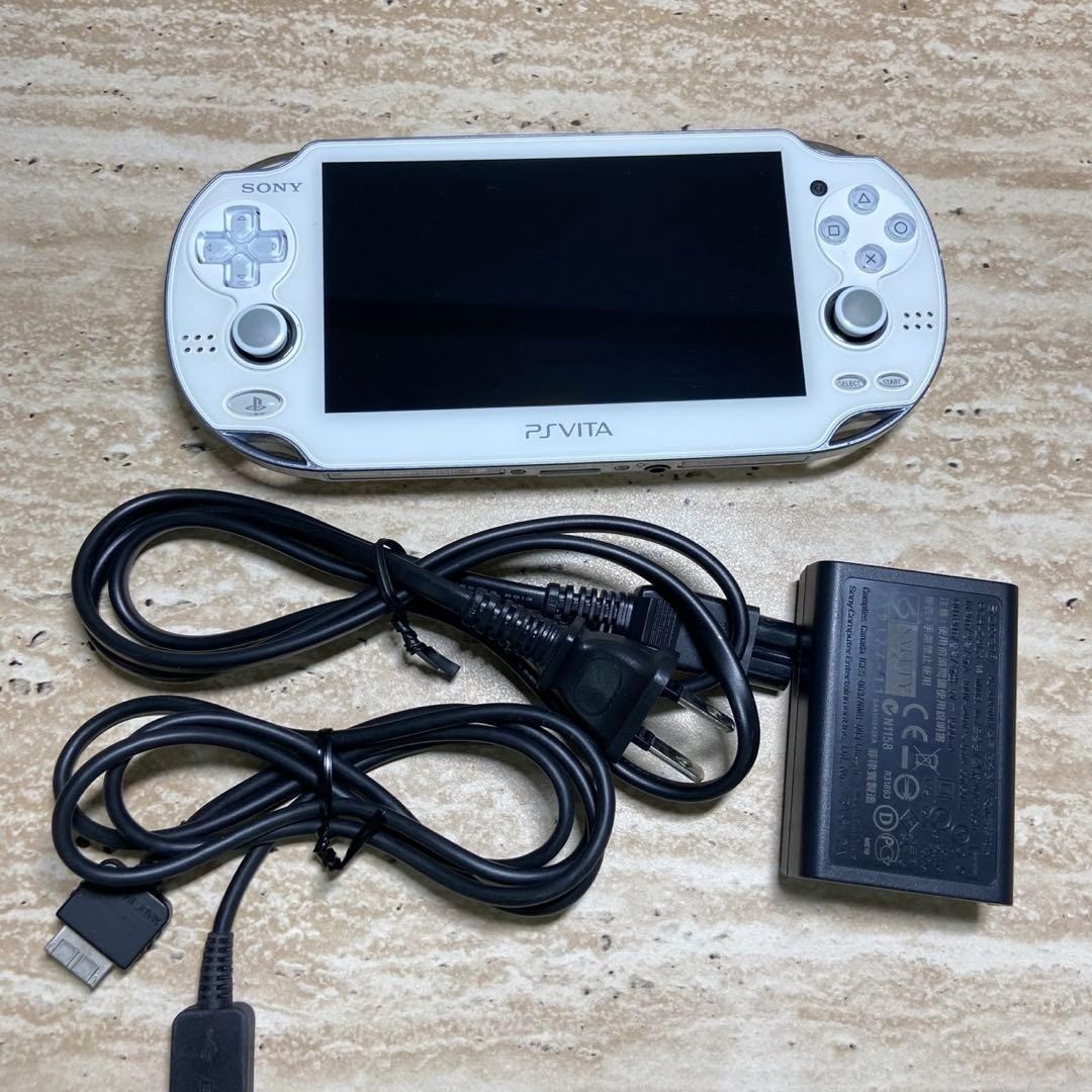 PS Vita PCH-1000 Crystal White Console White Tested Working Good Condition 7250