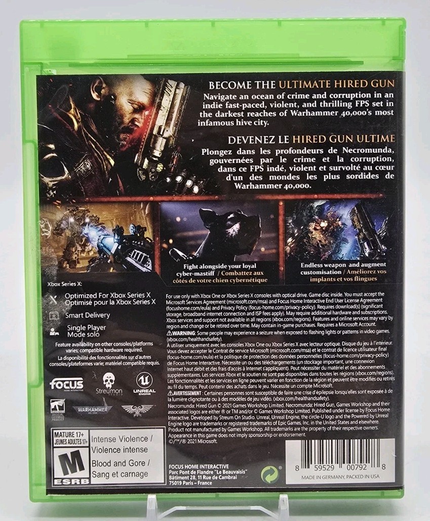 Necromunda : Hired Gun ( Xbox Series X / Xbox One 2021 ) Warhammer 40K Complete