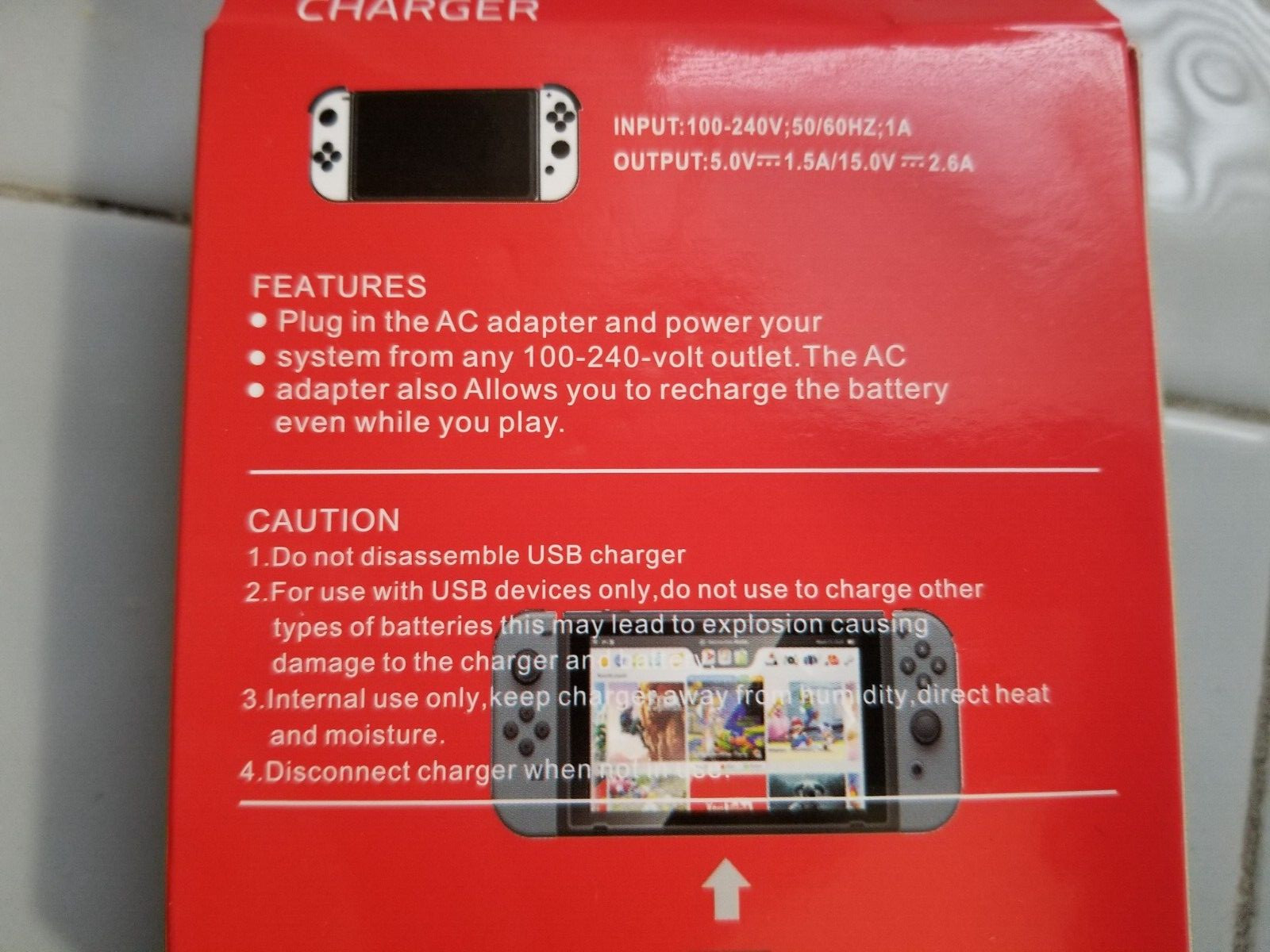 Nintendo Switch adapter 5v-15v 2.6A