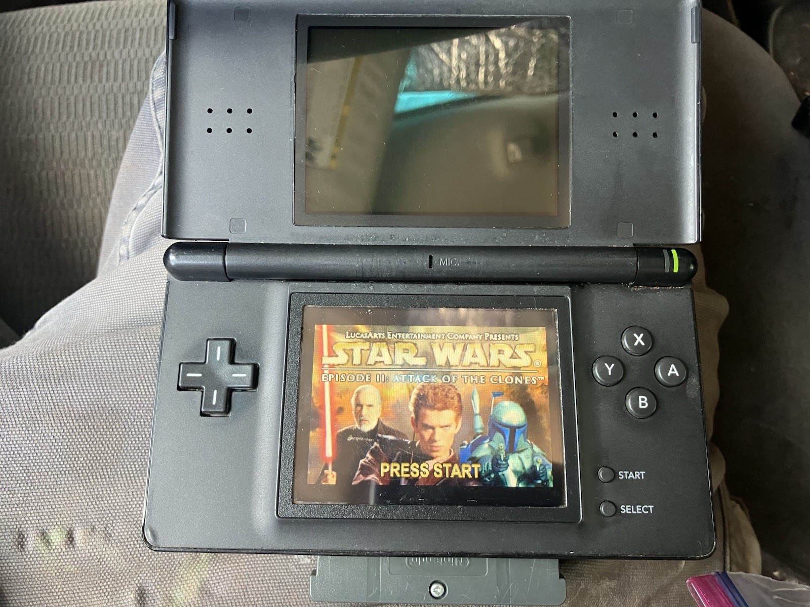 Nintendo DS Lite Black Bundle, 10 Games, 7 DS, 3 GBA, Mario, TMNT, Charger, Case