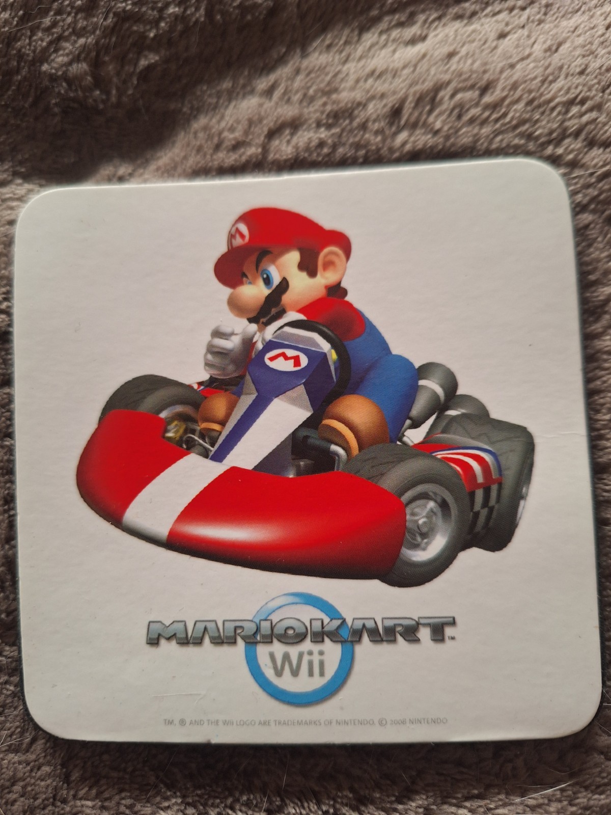 Genuine 2008 Wii Mario Cart Promotional Coasters. Never Used. Mint Condition.