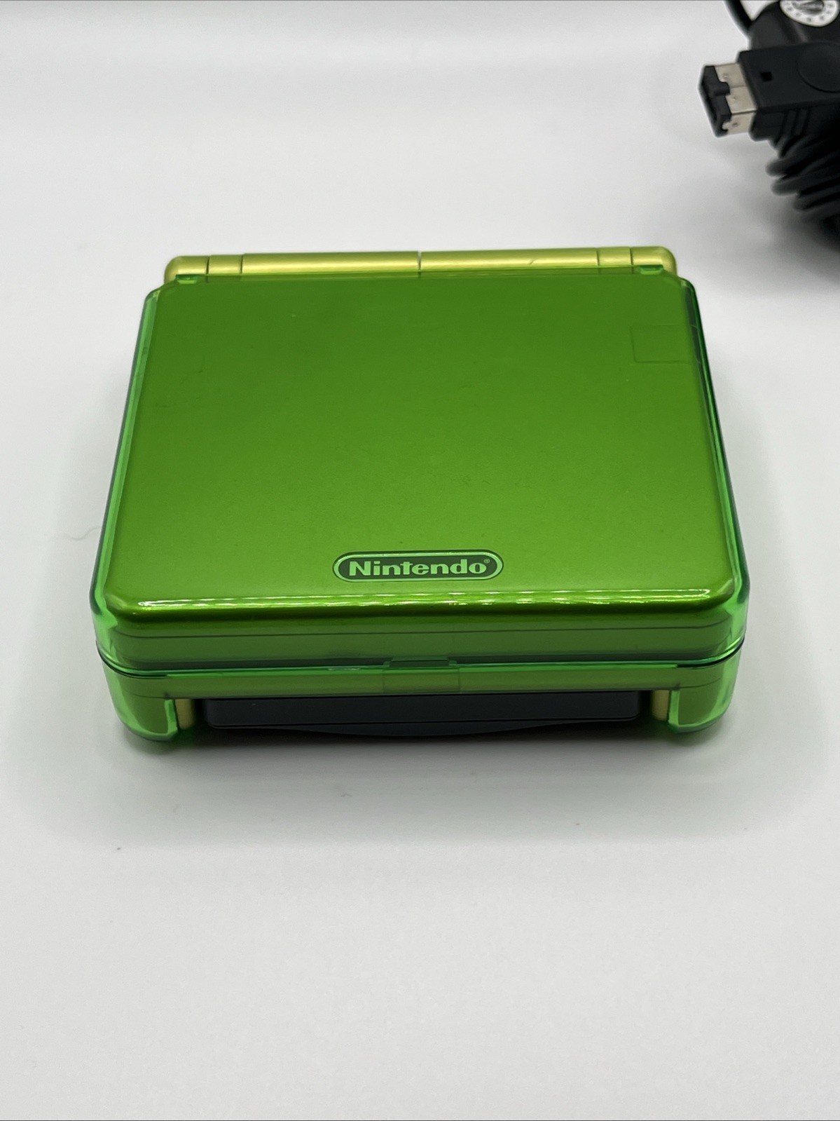 Nintendo Game Boy Advance SP Lime Green Edition W Charger – Case & Game